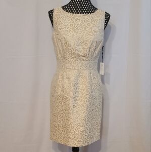 Megan Masters White Tan Dress